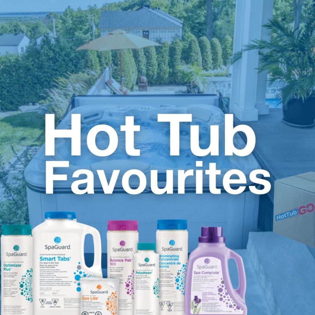 hot tub favourites, hot tub chemicals, hot tub